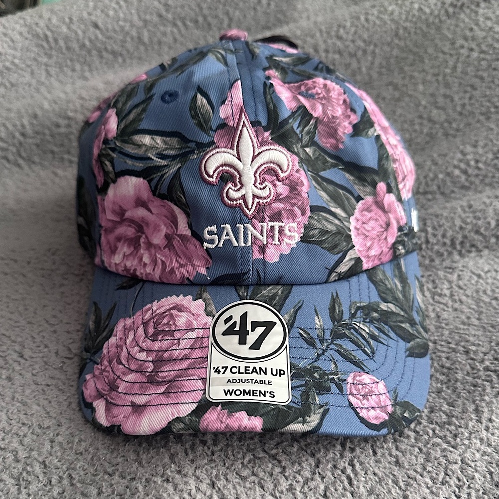 Floral NFL Saints Hat